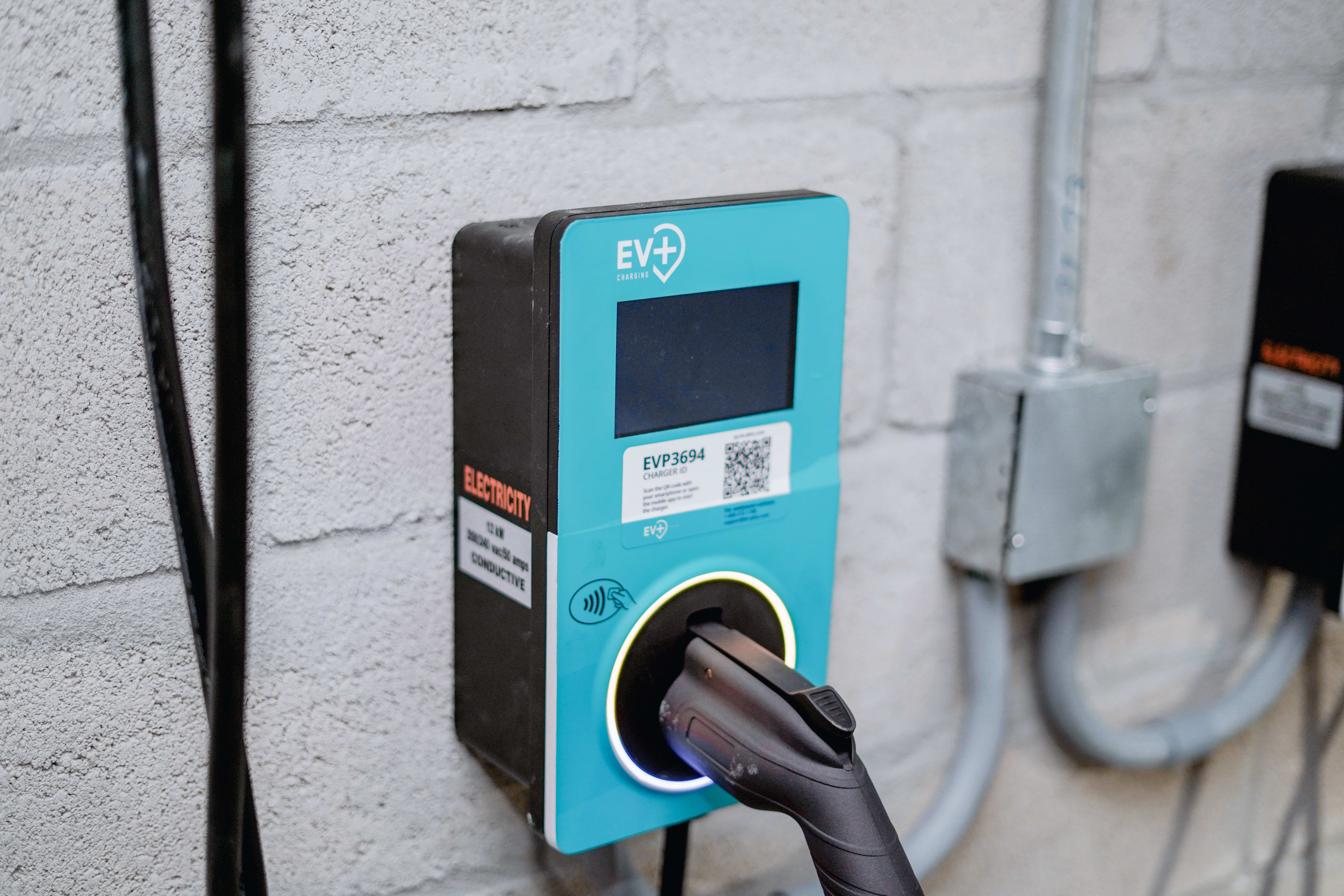 EV+ charger installation at a commercial property
