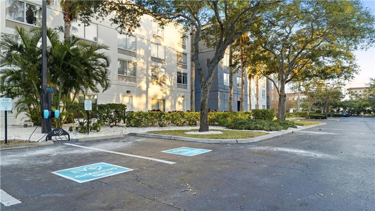 Commercial property with EV+ charging stations