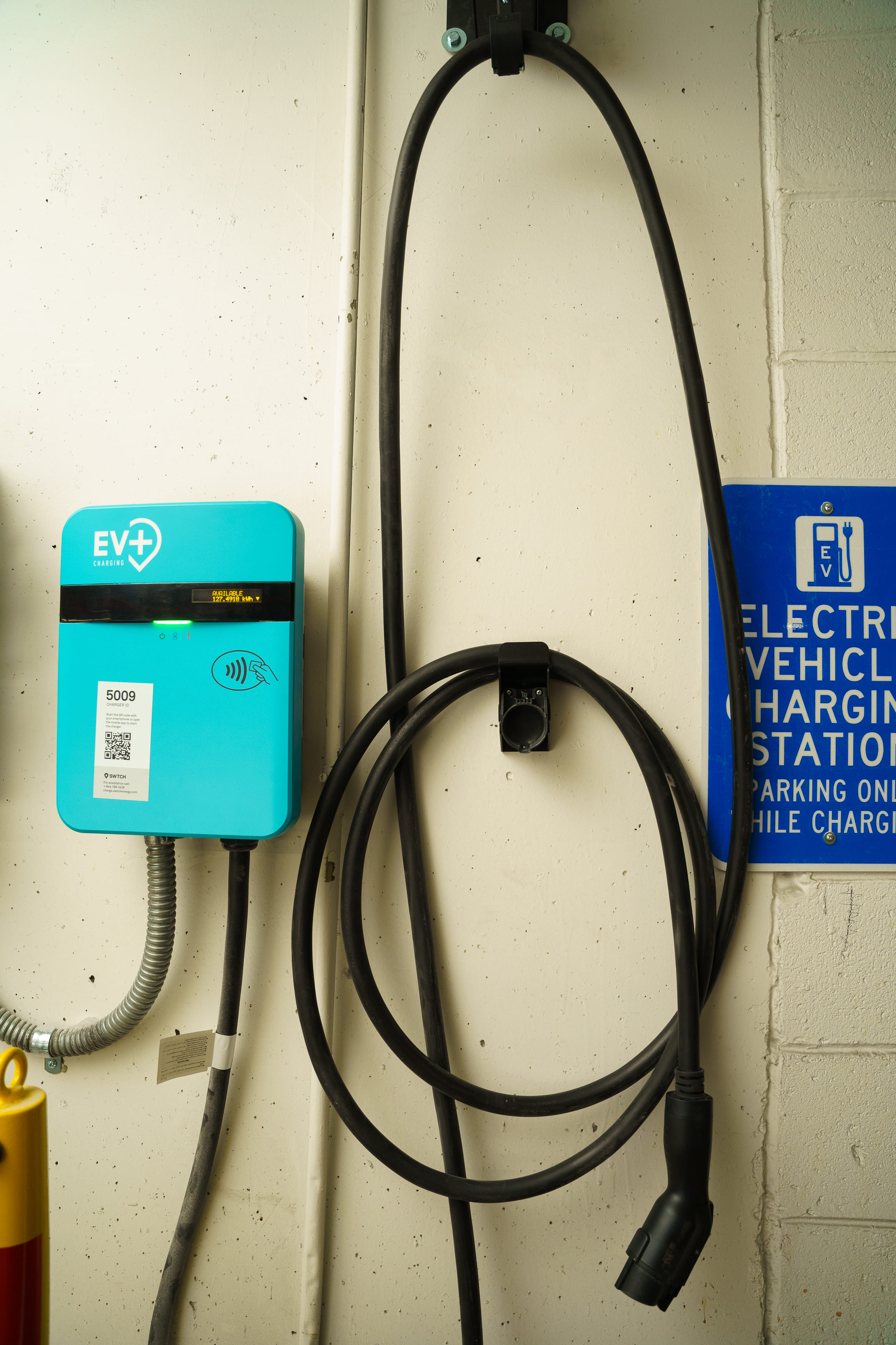 EV+ charger installation demonstrating industrial-grade reliability